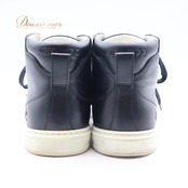 メンズファッション サイズ40 JIMMY CHOO ジミーチュウ 靴 スニーカー シューズ ハイカット ブラック系 黒 ホワイト系 白 男性用 普段使い シンプル おしゃれ デザイン カジュアル 日常使い ストリートファッション メンズシューズ