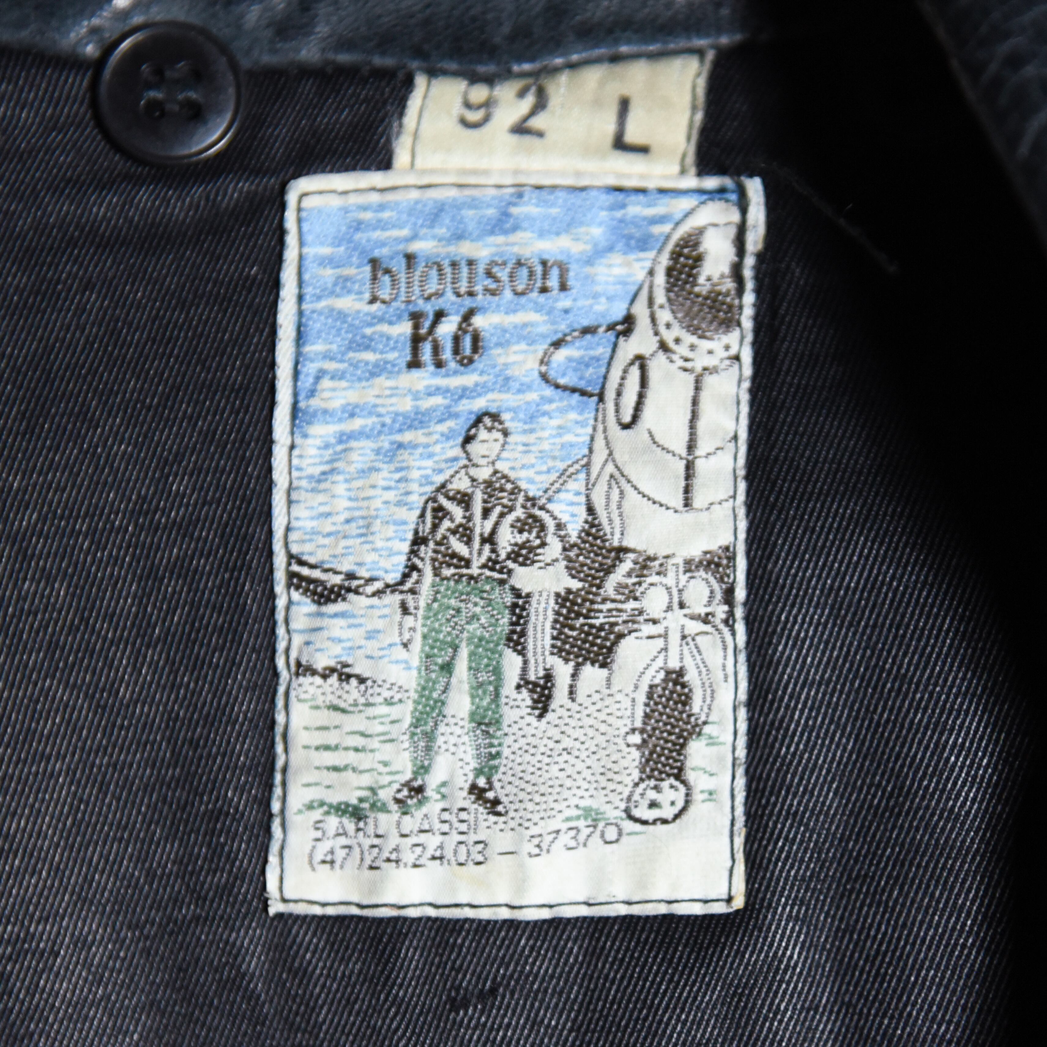 70s French Air Force Leather Pilot Jacket フランス軍 レザー