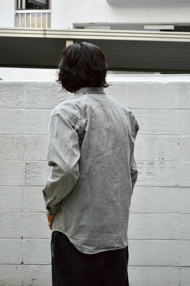SEUVAS 8oz Heavy Canvas Raglan Shirts Jacket "Dyed SUMI" Made in Japan Kurashiki ソウバス 倉敷頒布 帆布シャツ 炭染め