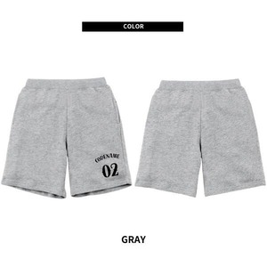 CODENAME 「”LOGO 02” Sweat Shorts Black/Gray」