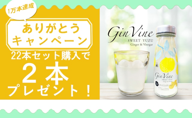 【180ml×22本】Gin Vine Sweet YUZUストレートタイプ