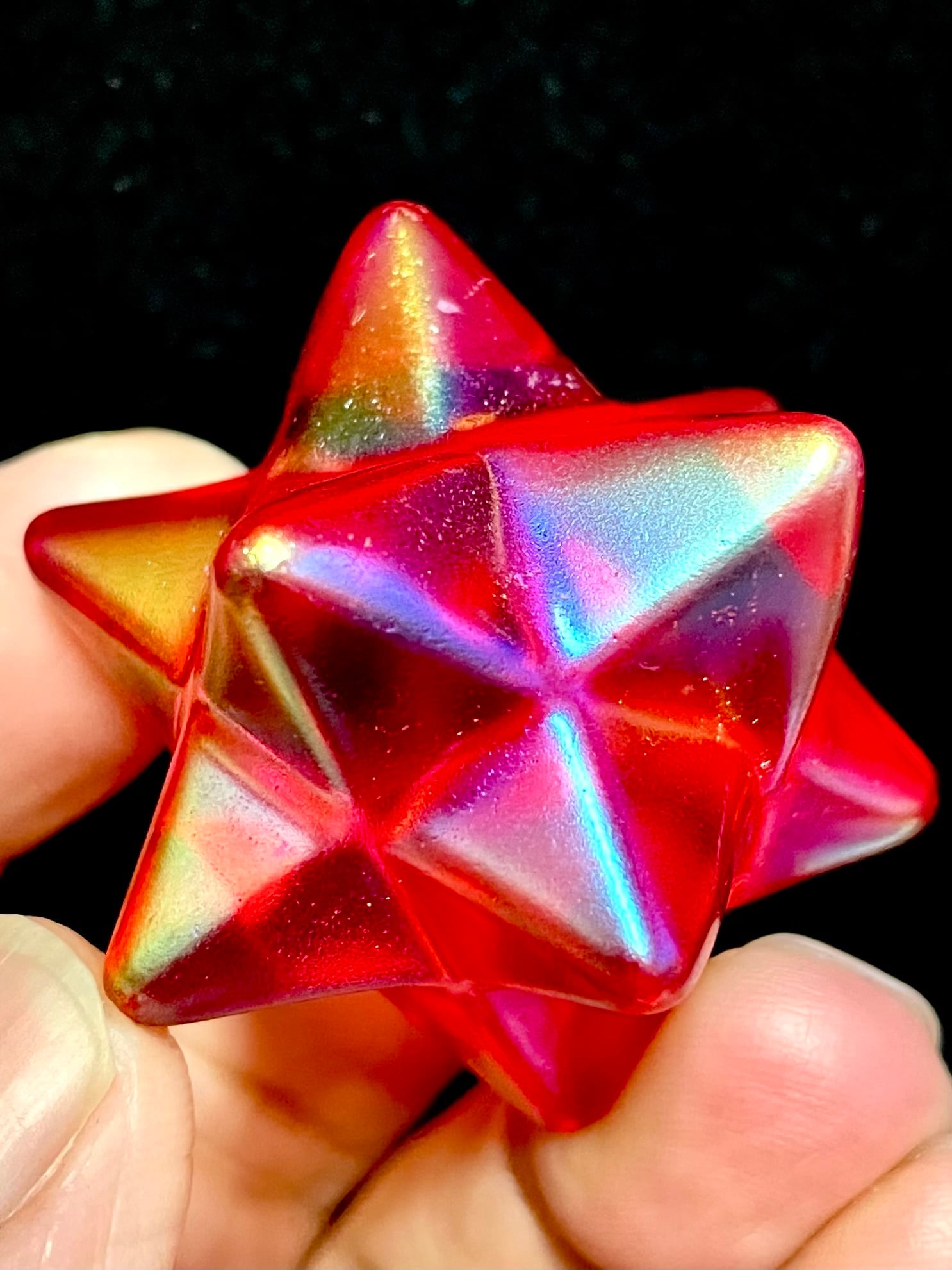 2) 「マカバ・スタークリスタル」ファイヤーレッド・オーラ(タイプB)