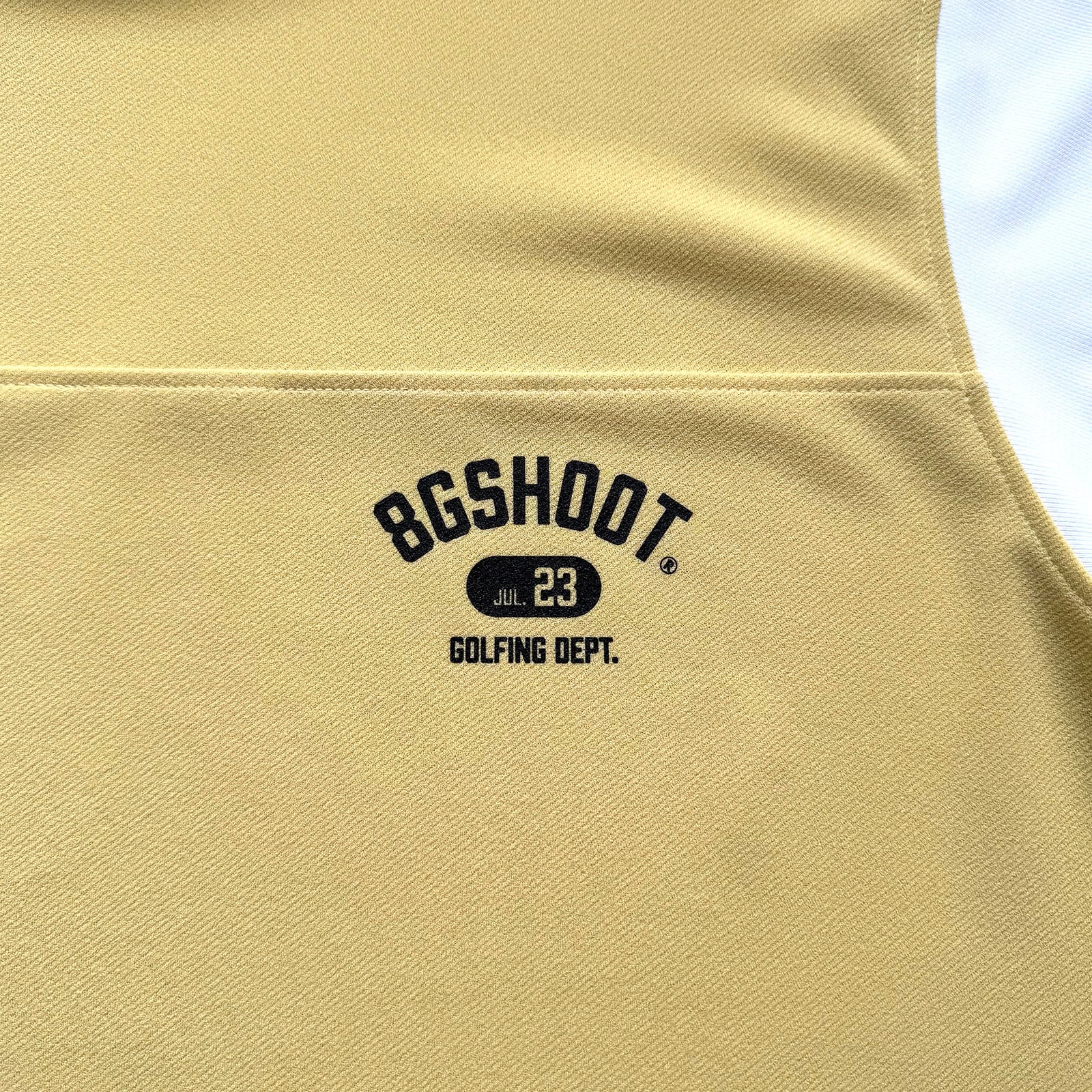 COLLEGE LOGO MOCK NECK FOOTBALL SHIRT -YELLOW- | 8G SHOOT WEBSTORE