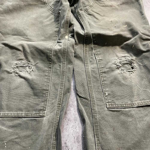 モスグリーン ダブルニー Carhartt B136 MOS 34×30 詳細写真12