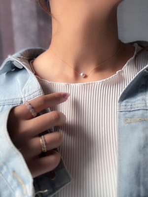 淡墨桜 1粒パールネックレス