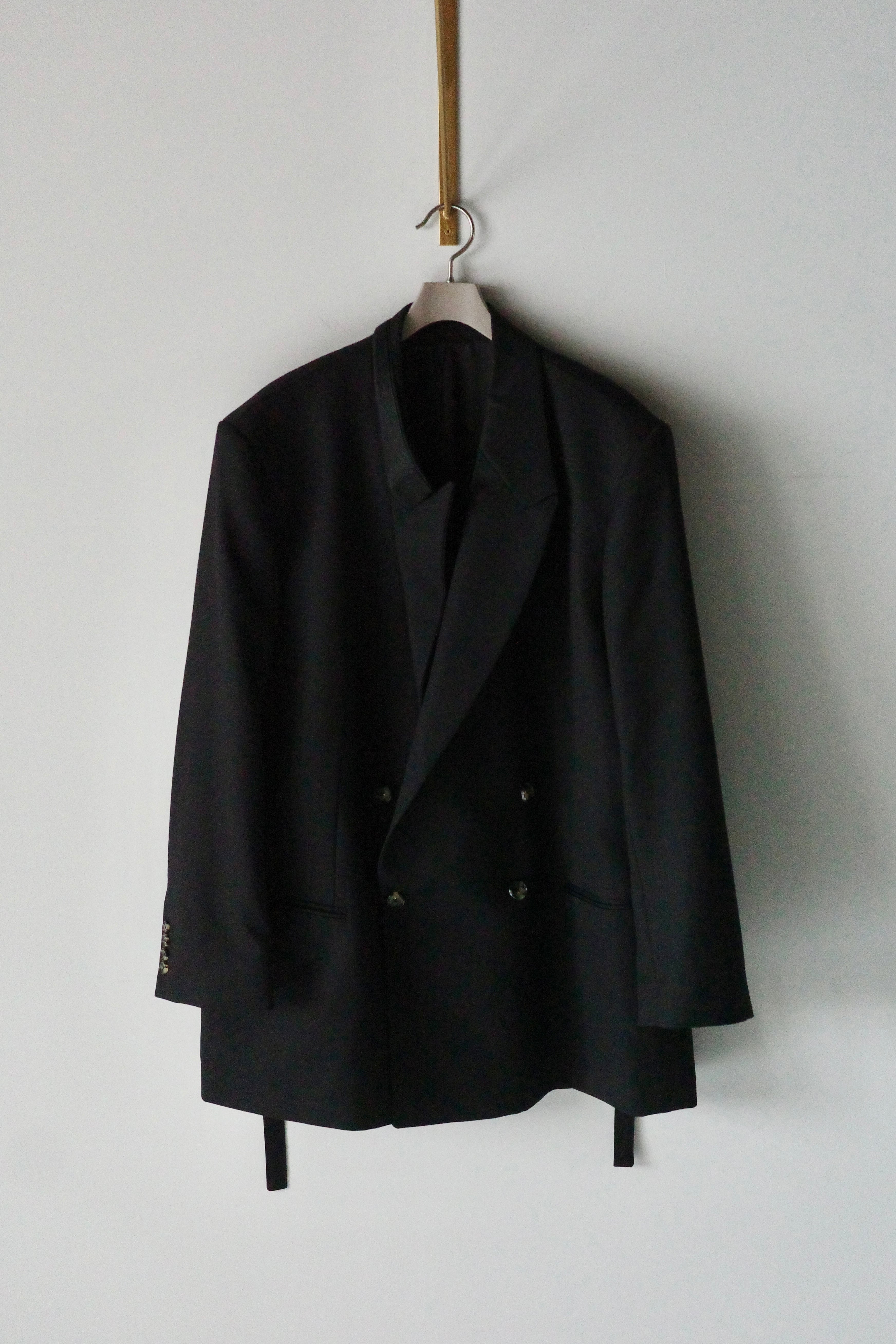 MARINA YEE【SOFT SHOULDER LARGE DB JACKET -Black-1-】