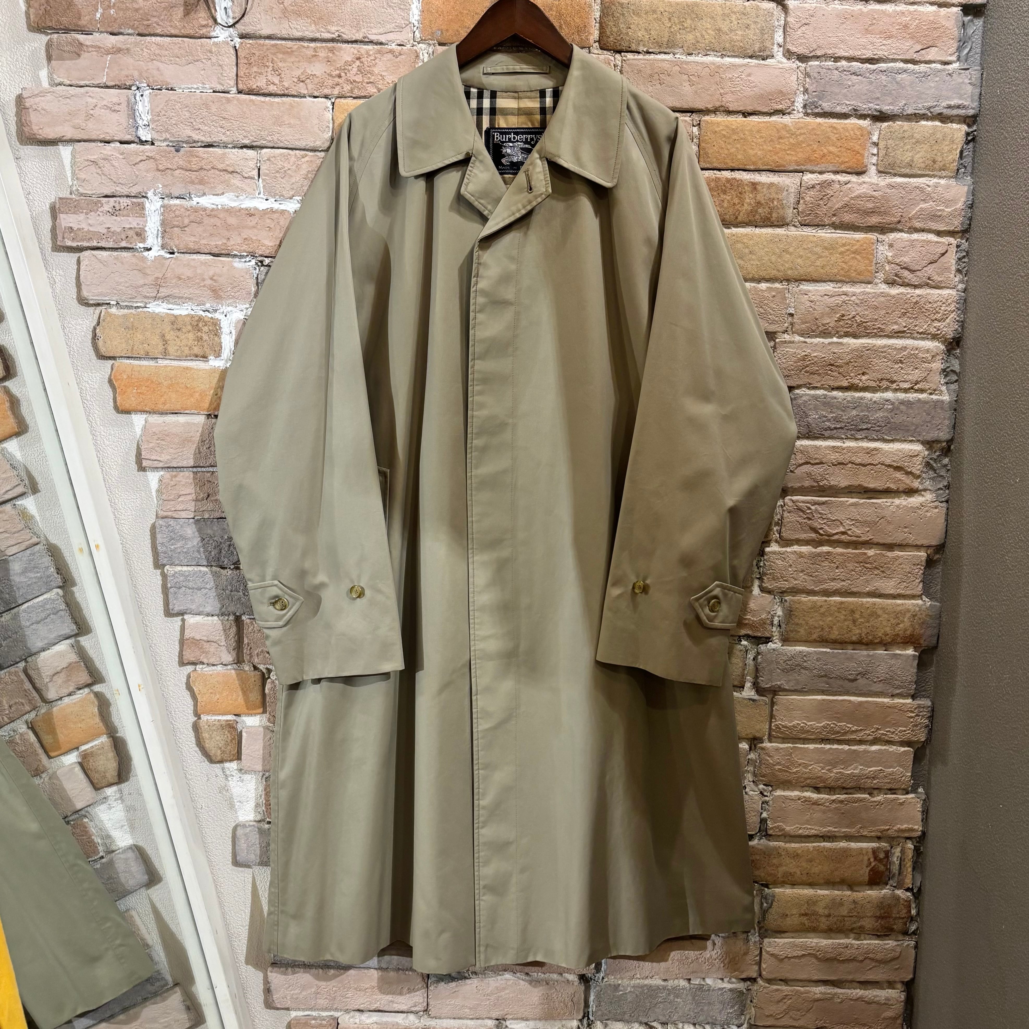Aquascutum 英国製　オリーブ玉虫色　シングルトレンチ　38　L　美品 Aquascutum サイズUK38 トレンチコート コットン100% 緑玉虫色