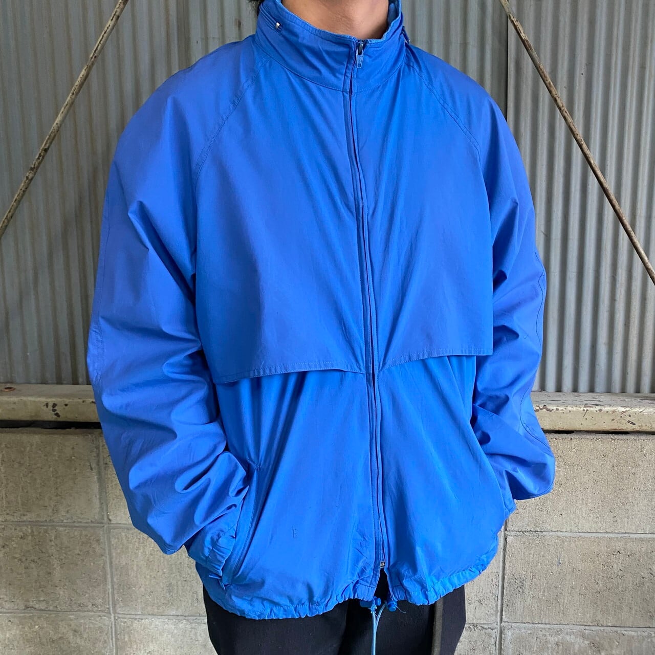 80s eddie bauer　アノラックパーカー　ブルー