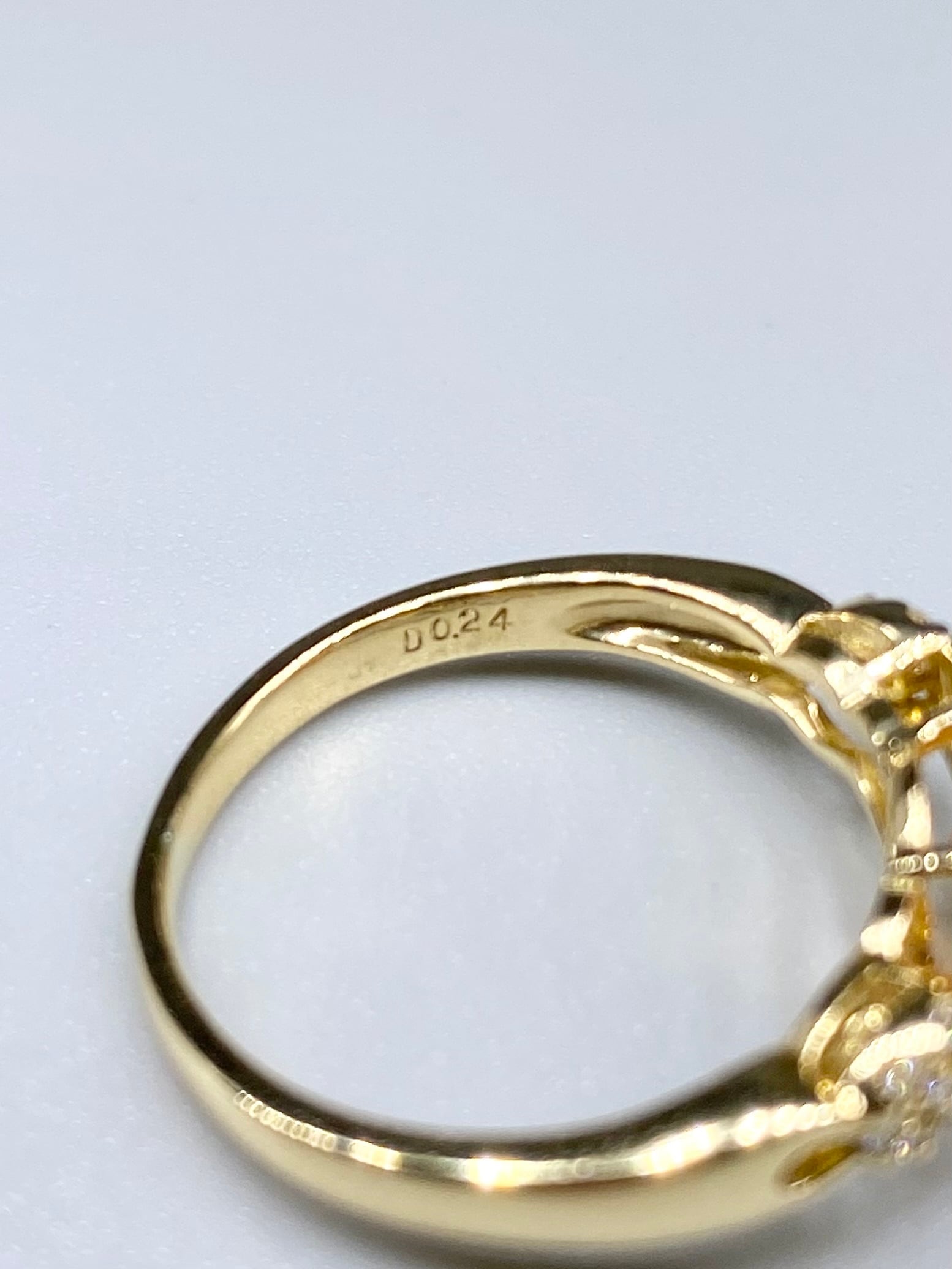 マンダリンガーネット 2.89ct / ダイヤモンド 計0.24ct K18 リング 12