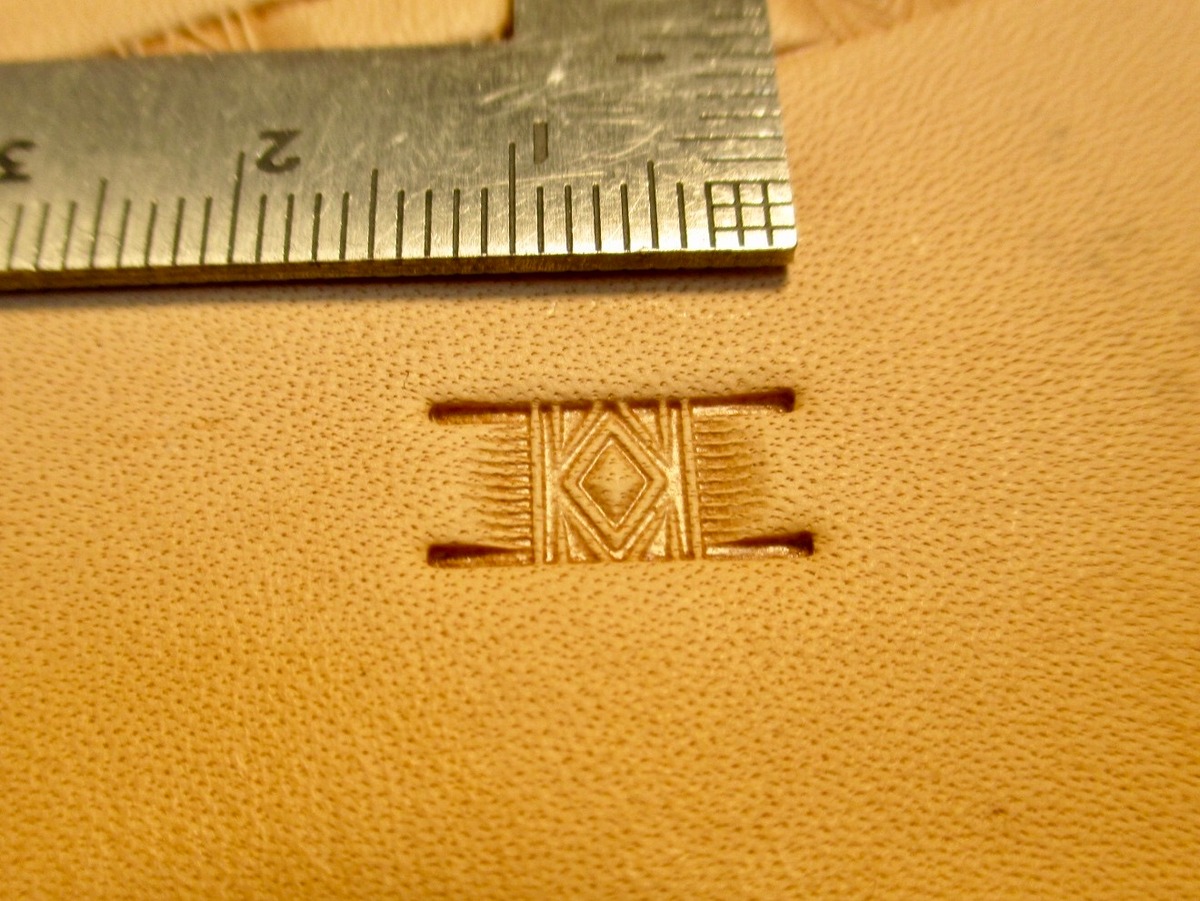 ダイヤバスケットスタンプ(PX002) Handmade leather goods t.kanno