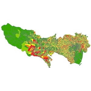 GISデータ　東京都の年齢別人口（平面直角座標系第９系・ShapeFile）