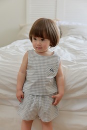 【取寄/韓国直送】ONU  25/SM　チェックノースリーブシャツ