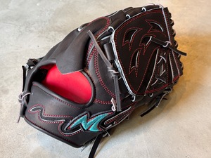 ウェブ曲げない投手用グラブ【No Limt Pro Wave】硬式用グローブ　投手用　ブラック