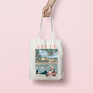 【トートバッグ】Split｜クロアチアの都市を描いたトート