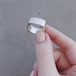 RING || 【予約商品】KAKU KAKU SQUARE RING SIZE S || 1 RING || SILVER || FCF136