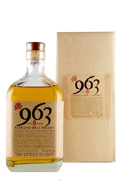 Whiskey 笹の川 59° ブレンデッドモルトウイスキー 963 8年 [963 AGED