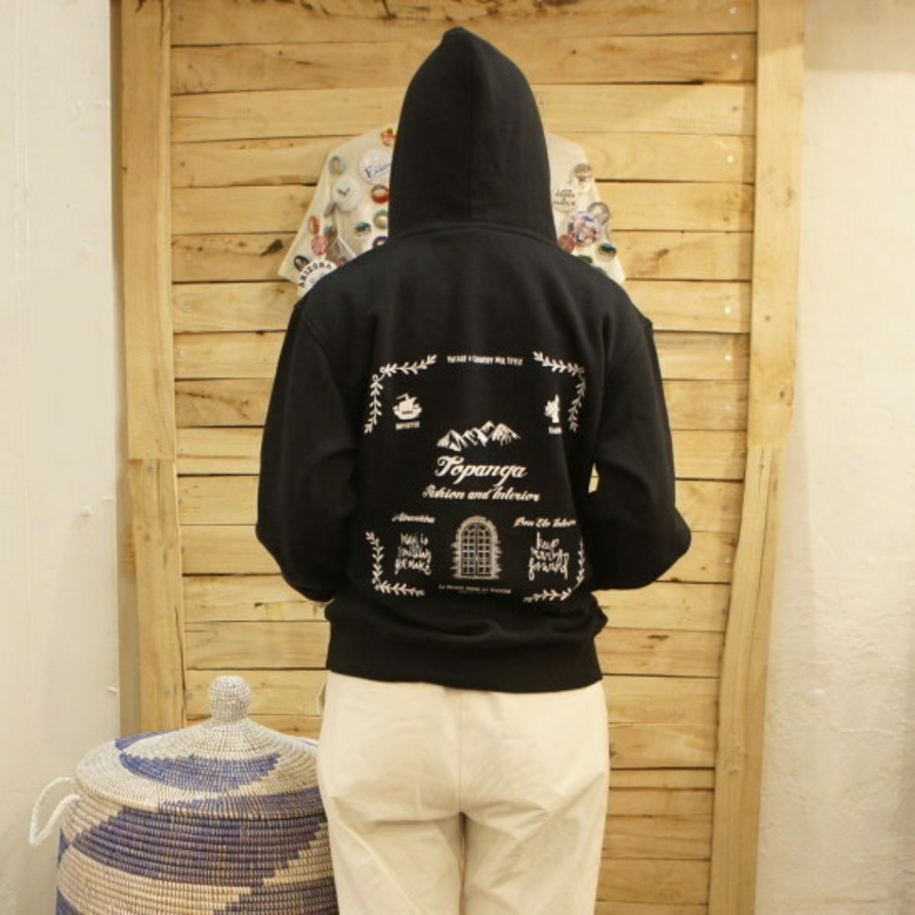 Topanga Fashion　BON ETOパーカー　クロ