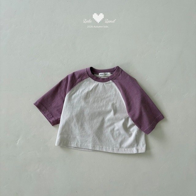 《予約》送料無料【lalaland】Latte Raglan Tee
