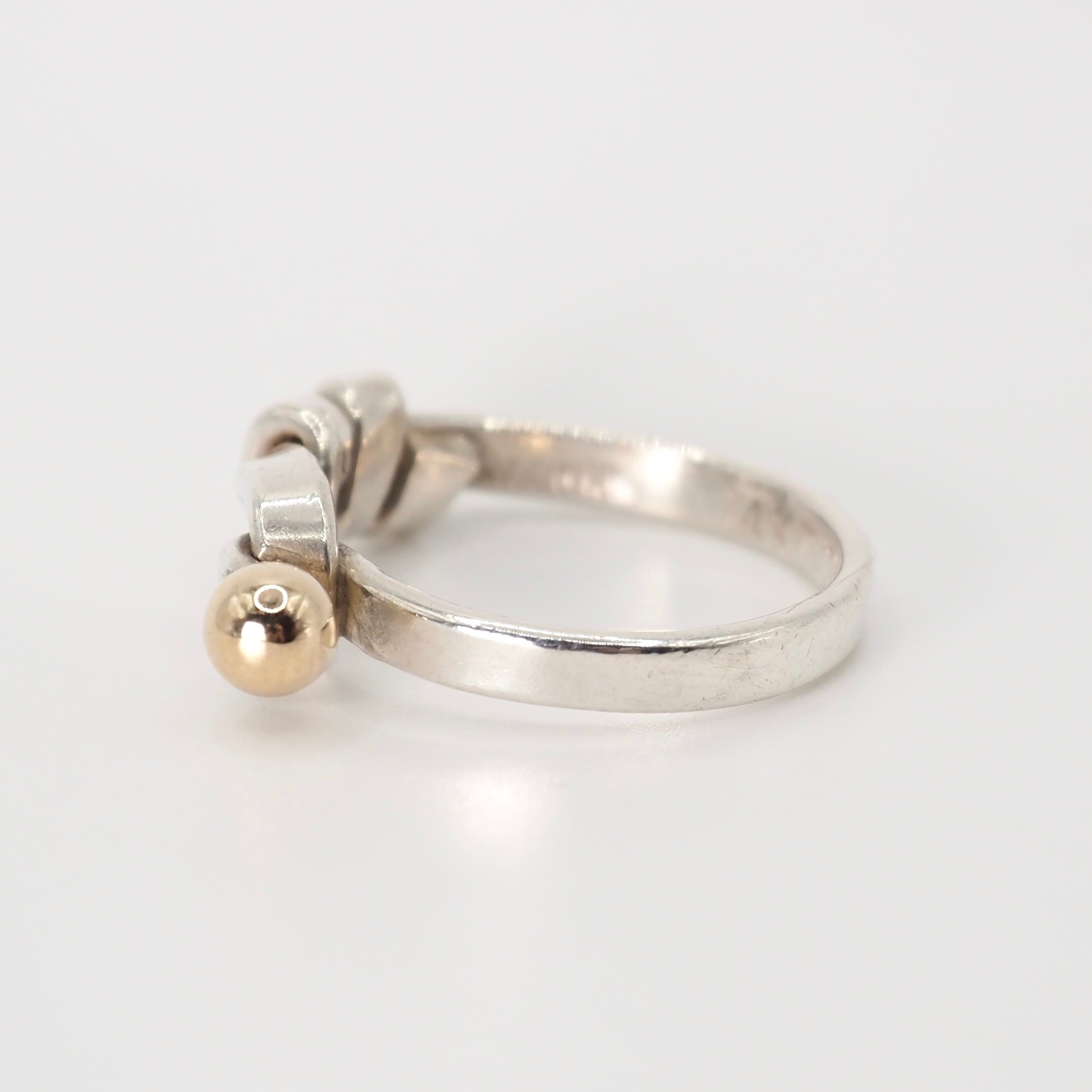 Tiffany&Co. 約9号 フック&アイリング シルバー925 K14 ティファニー
