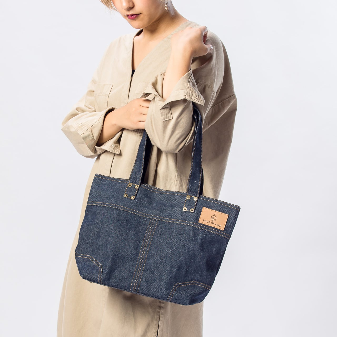 デニムトートバッグ 小 | EDGE OF LINE|ONLINE STORE デニムトートバッグ 小 | EDGE OF LINE|ONLINE STORE