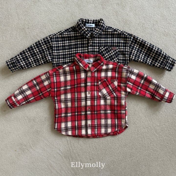 【予約】merry check shirt/ELLYMOLLY
