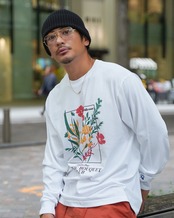 【#Re:room】FLOWER SHOP PRINT LONG SLEEVE［REC925］