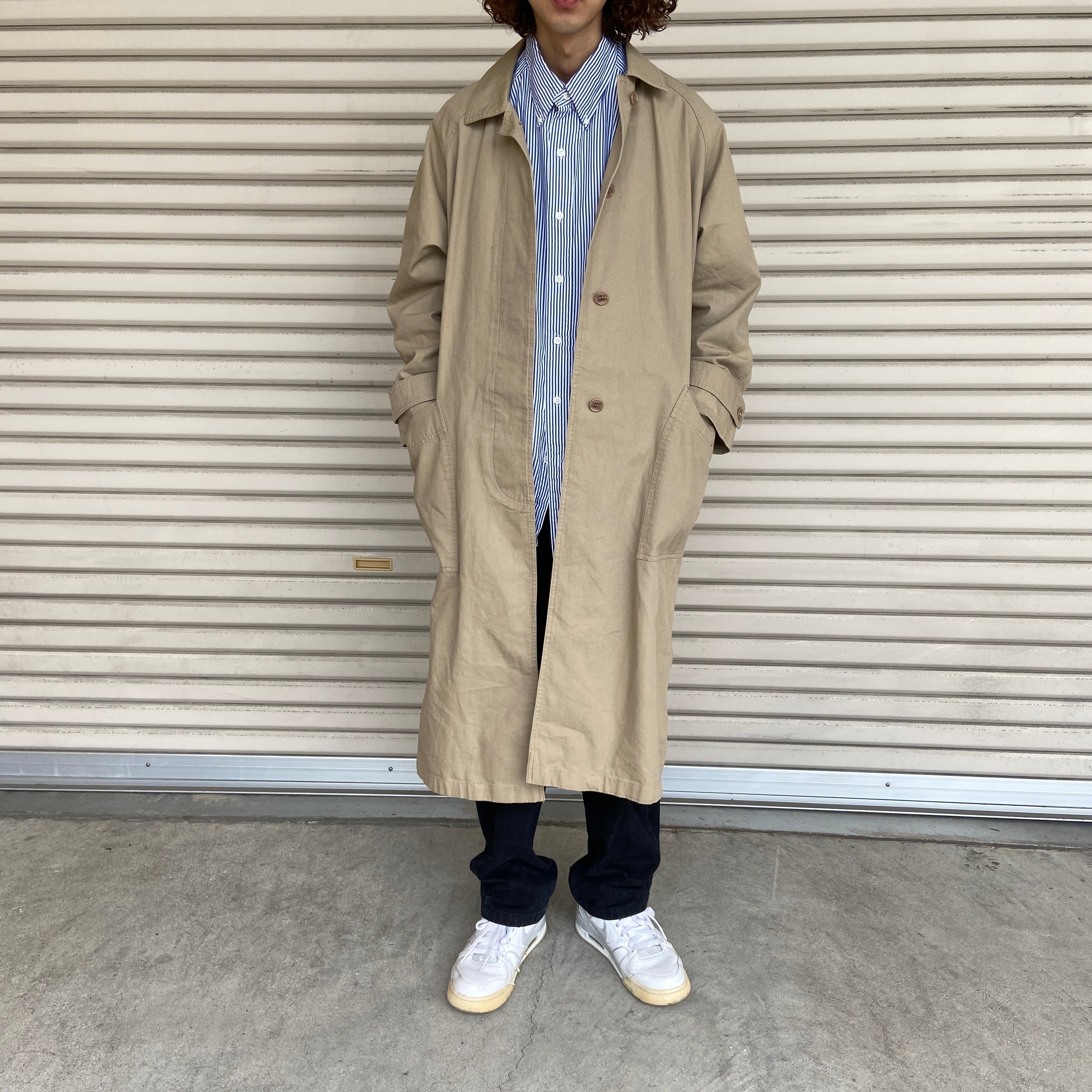 80s Levi's denim soutien collar coat