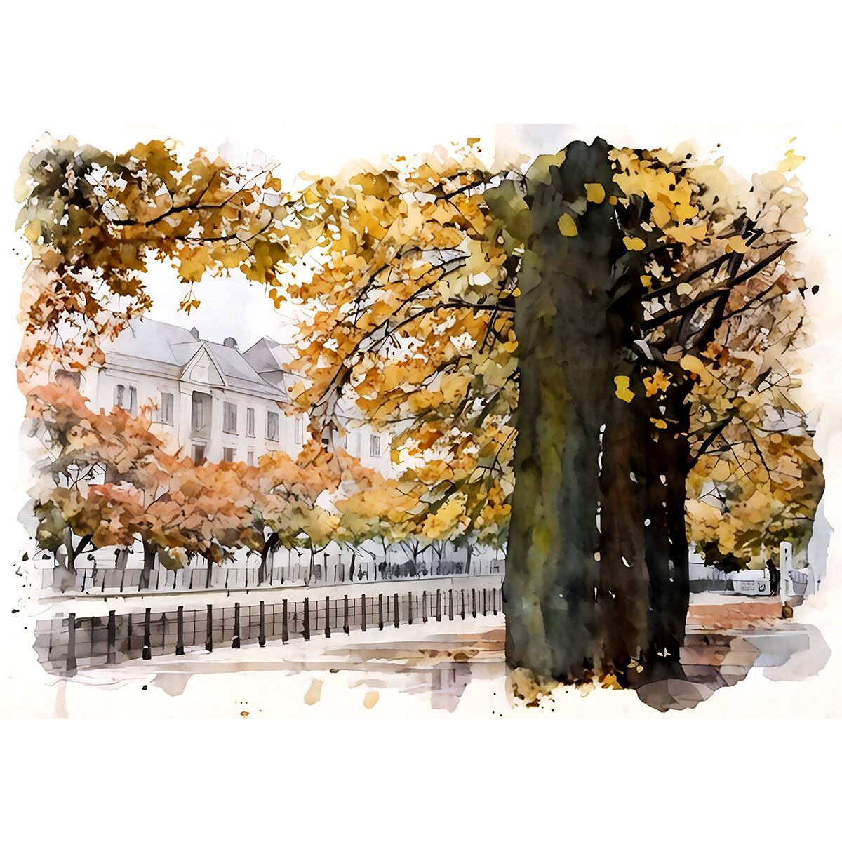 絵画・額縁・水彩画・鶴 十帆・ローテンブルク(ドイツ)・美術品・インテリア・雑貨 絵画・額縁・水彩画・鶴 十帆・ローテンブルク(ドイツ)・美術品