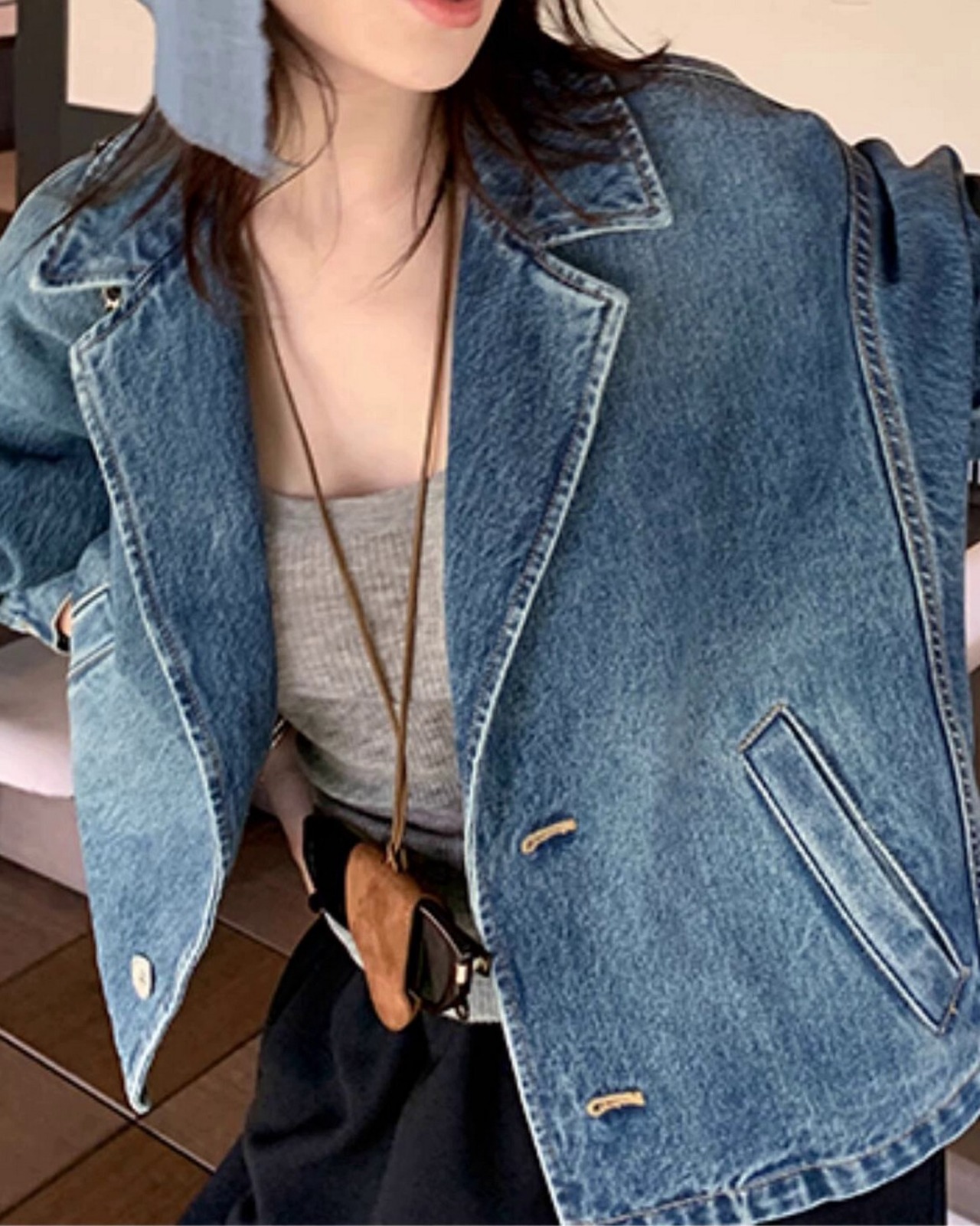 リラックステーラードデニムジャケット A0581 - 13