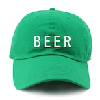BEER ロゴ刺繍CAP グリーン