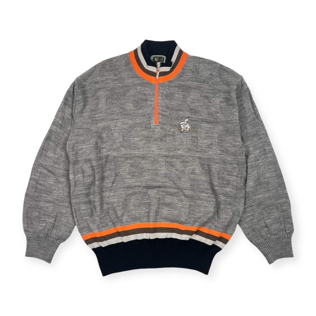 PAGELO パジェロ ハーフジップ ニット セーター L/グレー メンズ ゴルフ
