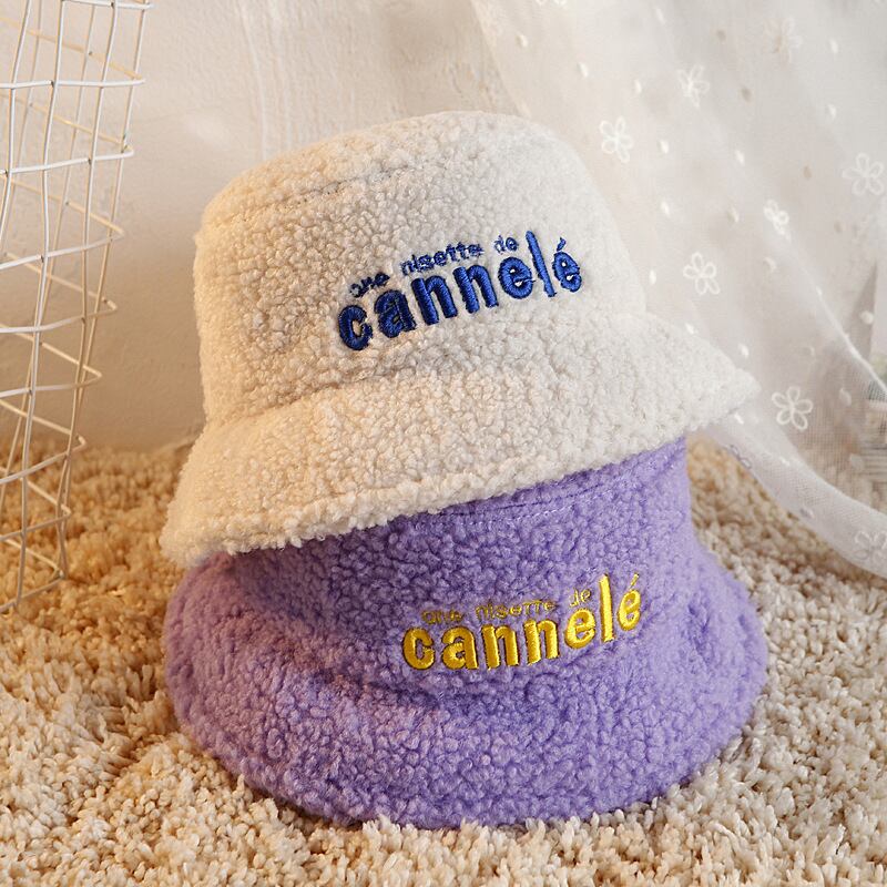 【BABY&KID】もこもこ英字柄バケット帽子 全5色