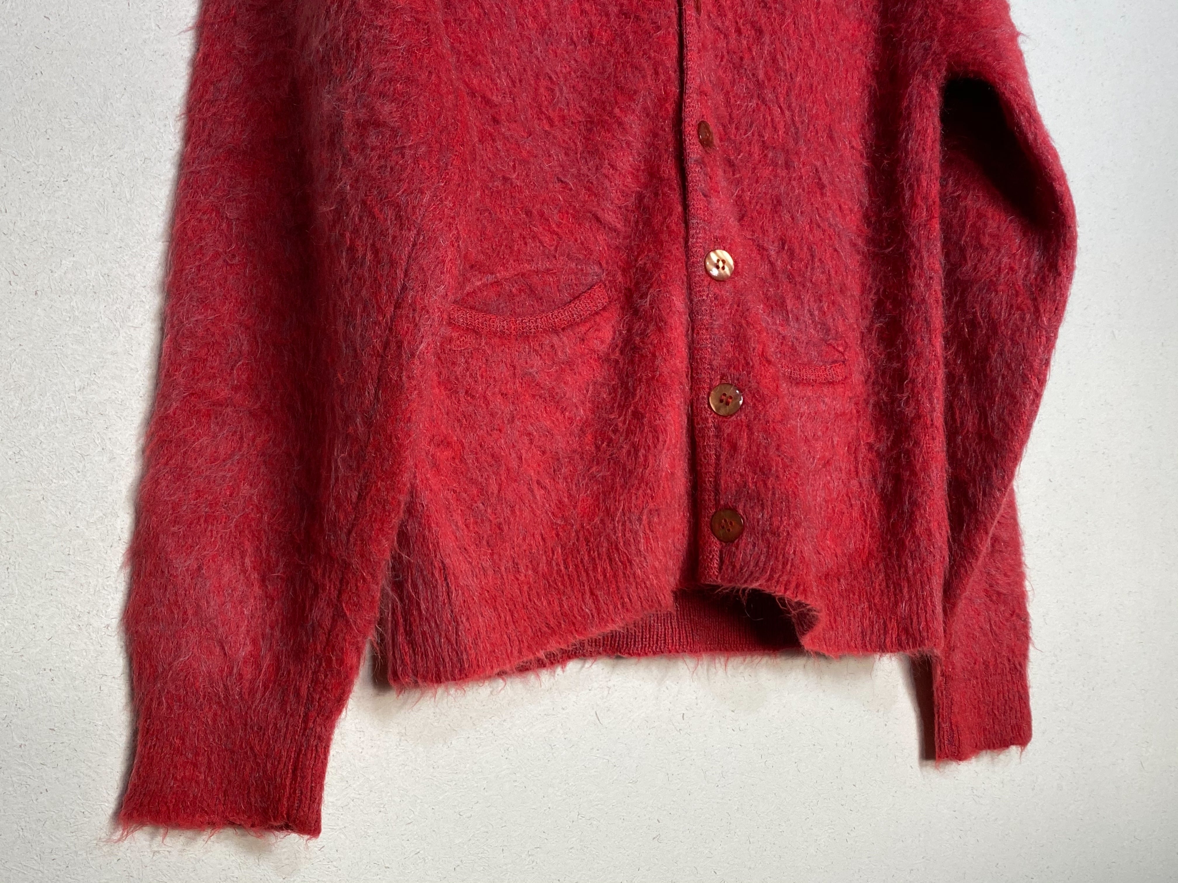 70's Sears traditional collection mohair cardigan モヘア