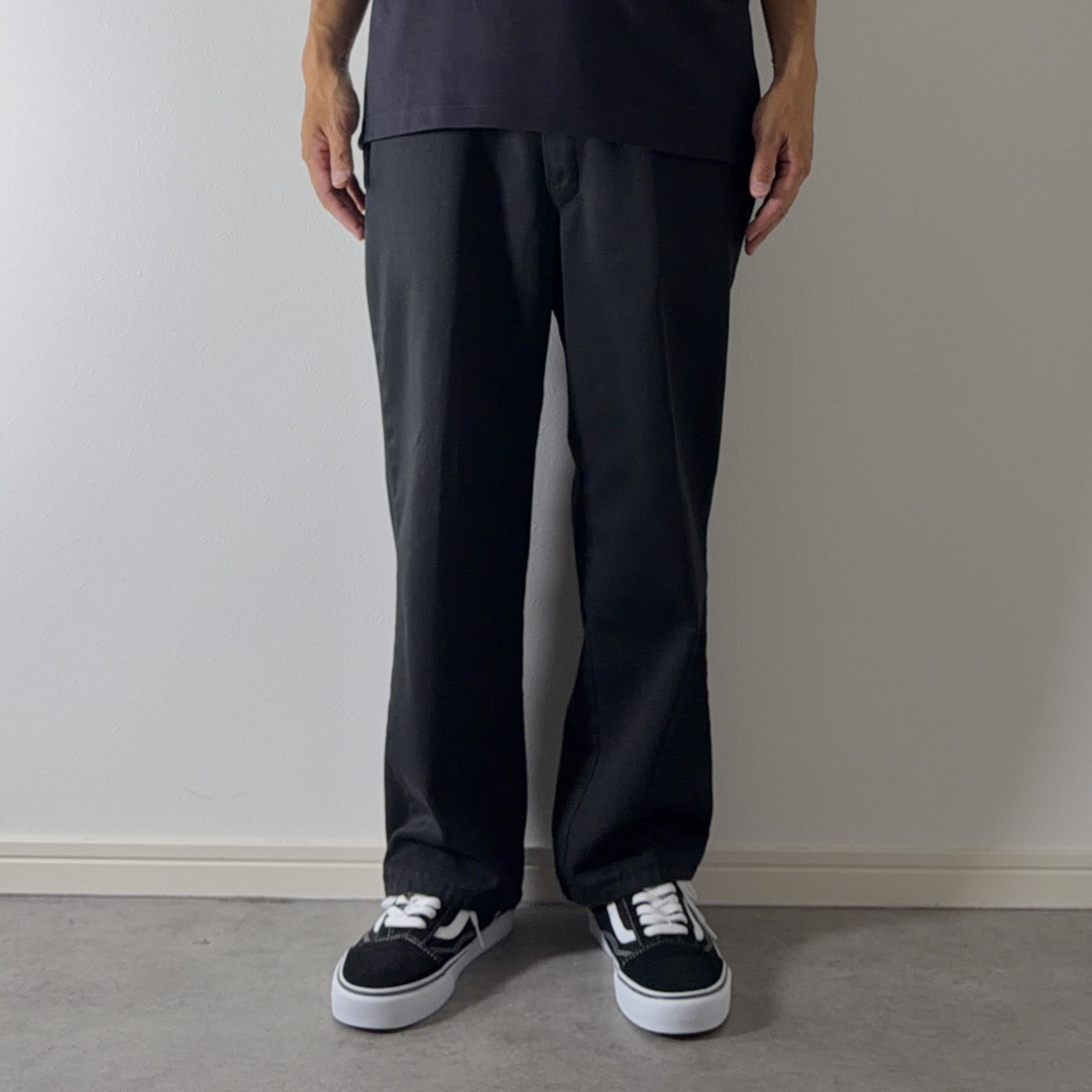 80s Dickies 874 work pants "made in USA" black [W35L26相当] 古着 - 18