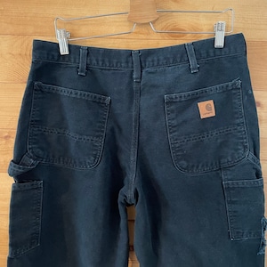 【Carhartt】ペインターパンツ ダック地 カーハート 黒 W34 L32 US古着