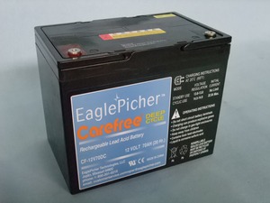 EAGLEPICHER製AGMディープサイクルバッテリー　CF12V70DC　※ご注文される前に在庫状況要ご確認（お手数かけます(-_-;)）