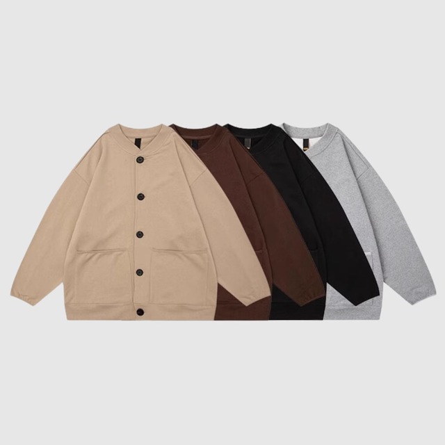 スウェットカーディガン H1933