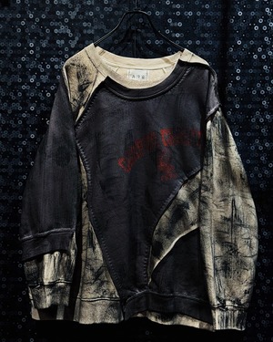 【ÆIEM】再倖築 “Distressed Patchwork” Sweat