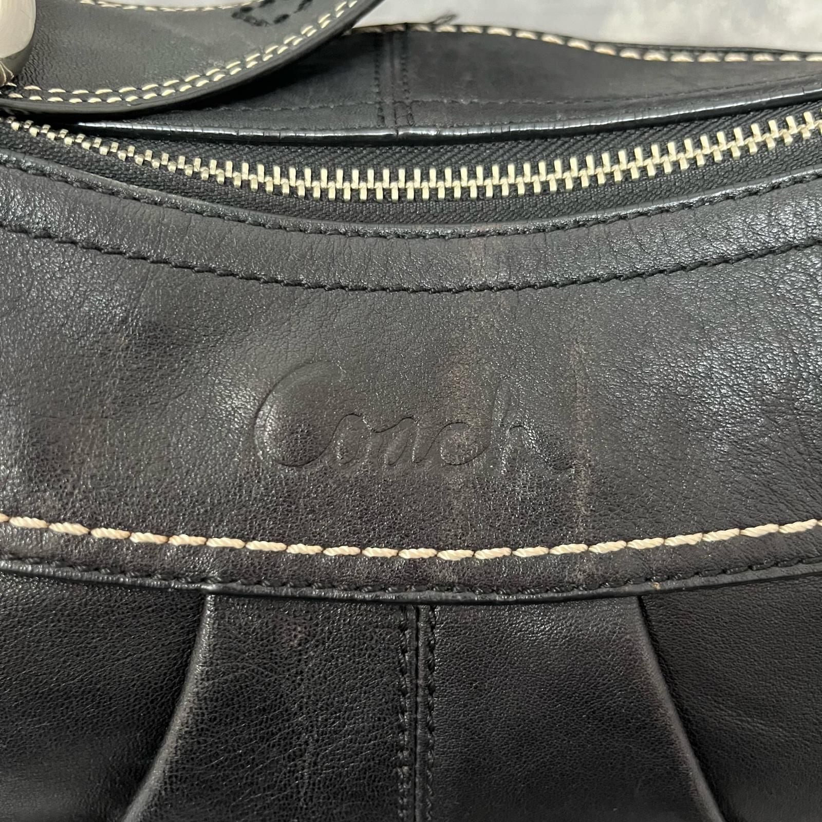 COACH】コーチ ショルダーバッグ ブラック レザー F13731 レディース