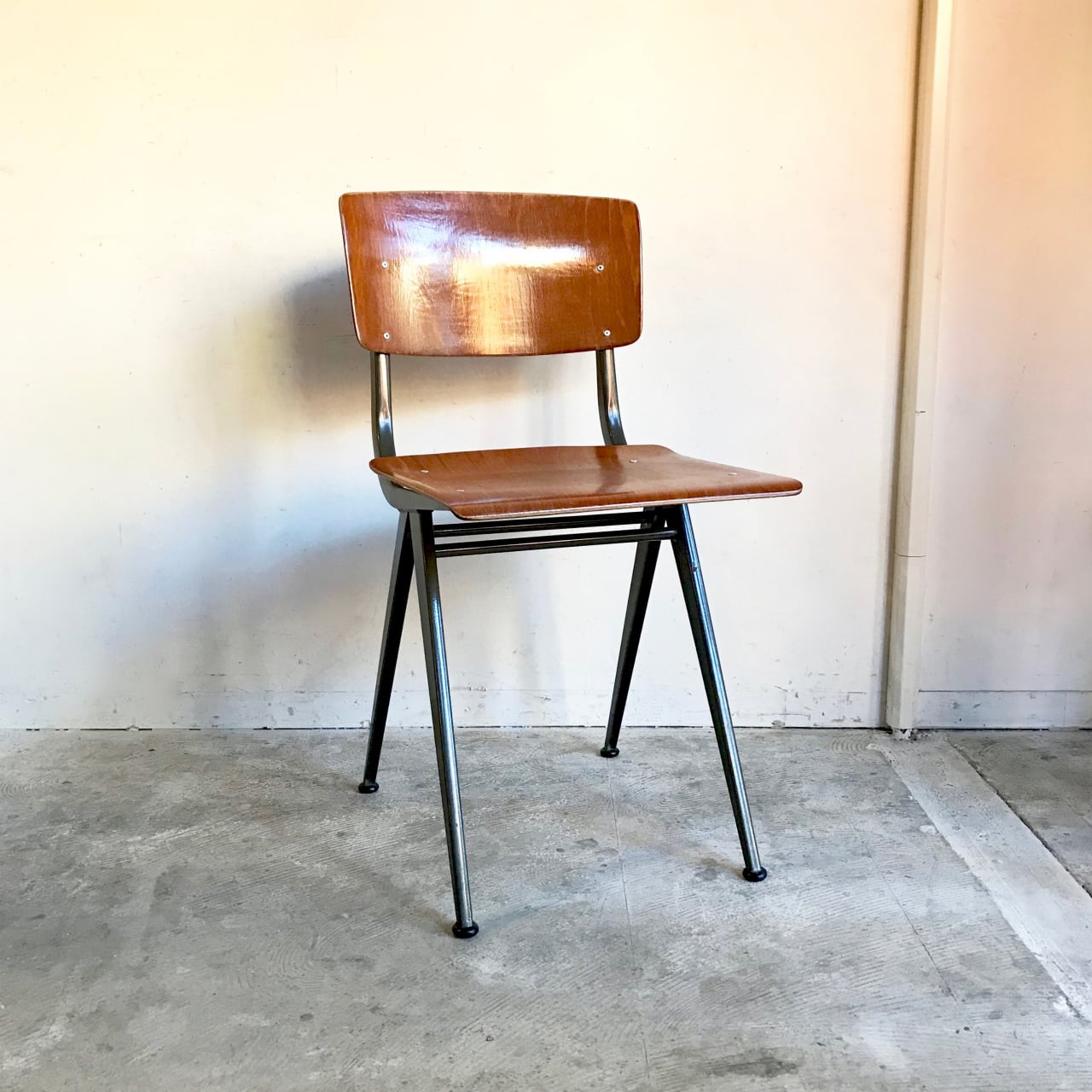 20s〜30sアメリカアンティーク回転ガラス玉チェア椅子 USAヴィンテージ家具