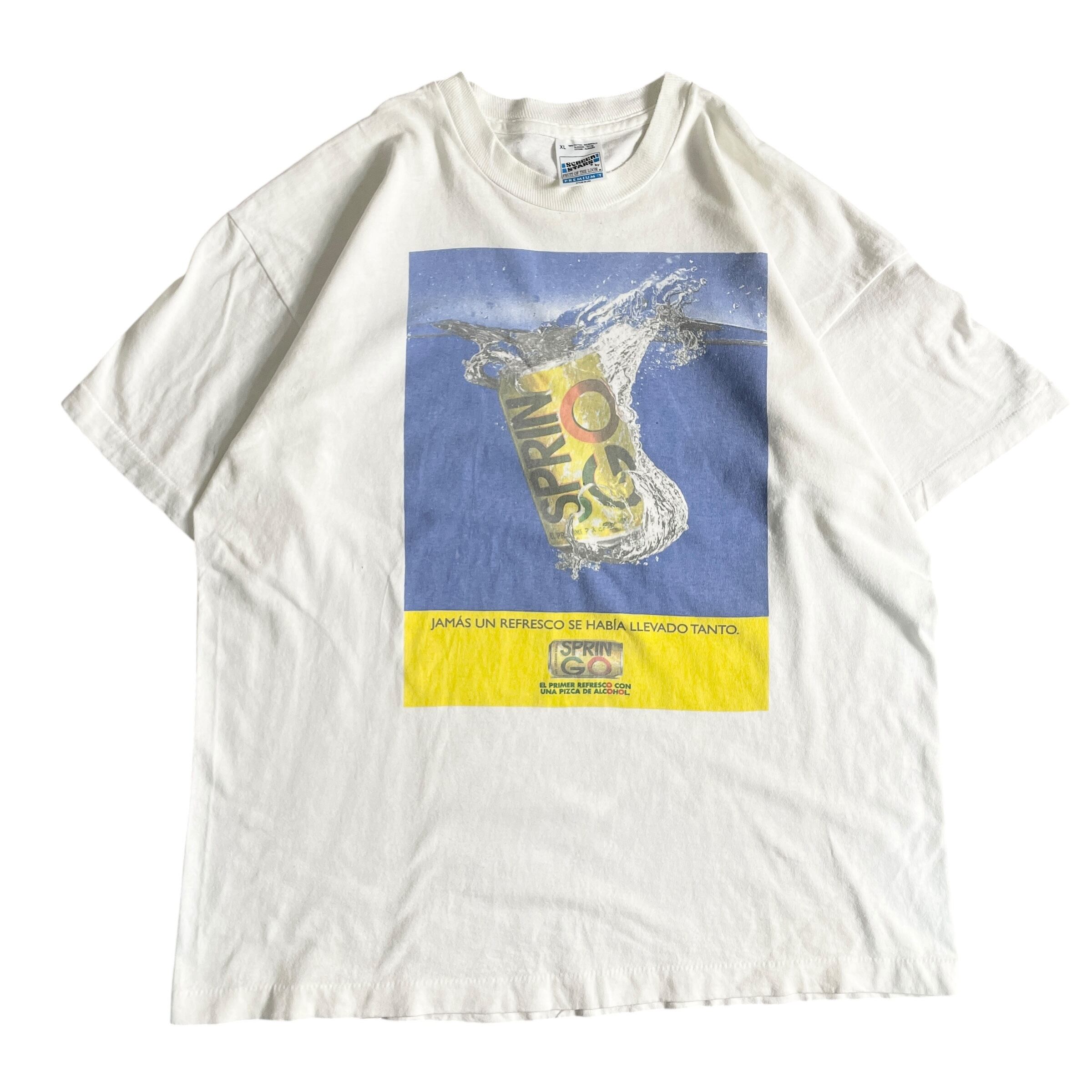 90s USA製 SPRINGO 飲料 広告 vintage T-shirt