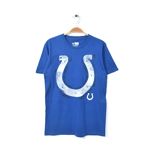 NFL インディアナポリスコルツ Tシャツ 青 ブルー Indianapolis Colts サイズM 古着 @BZ0042