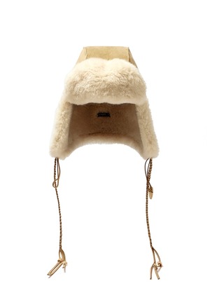 [OPEN YY] BRAIDED SHEARLING TRAPPER, BEIGE 正規品 韓国ブランド 韓国通販 韓国代行 韓国ファッション オープン ワイワイ 日本 店舗