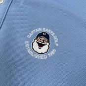 CAPTAIN SANTA キャプテンサンタ GOLF CLUB ドライメッシュ 半袖 ポロシャツ サイズ L /水色ブルー/ゴルフ