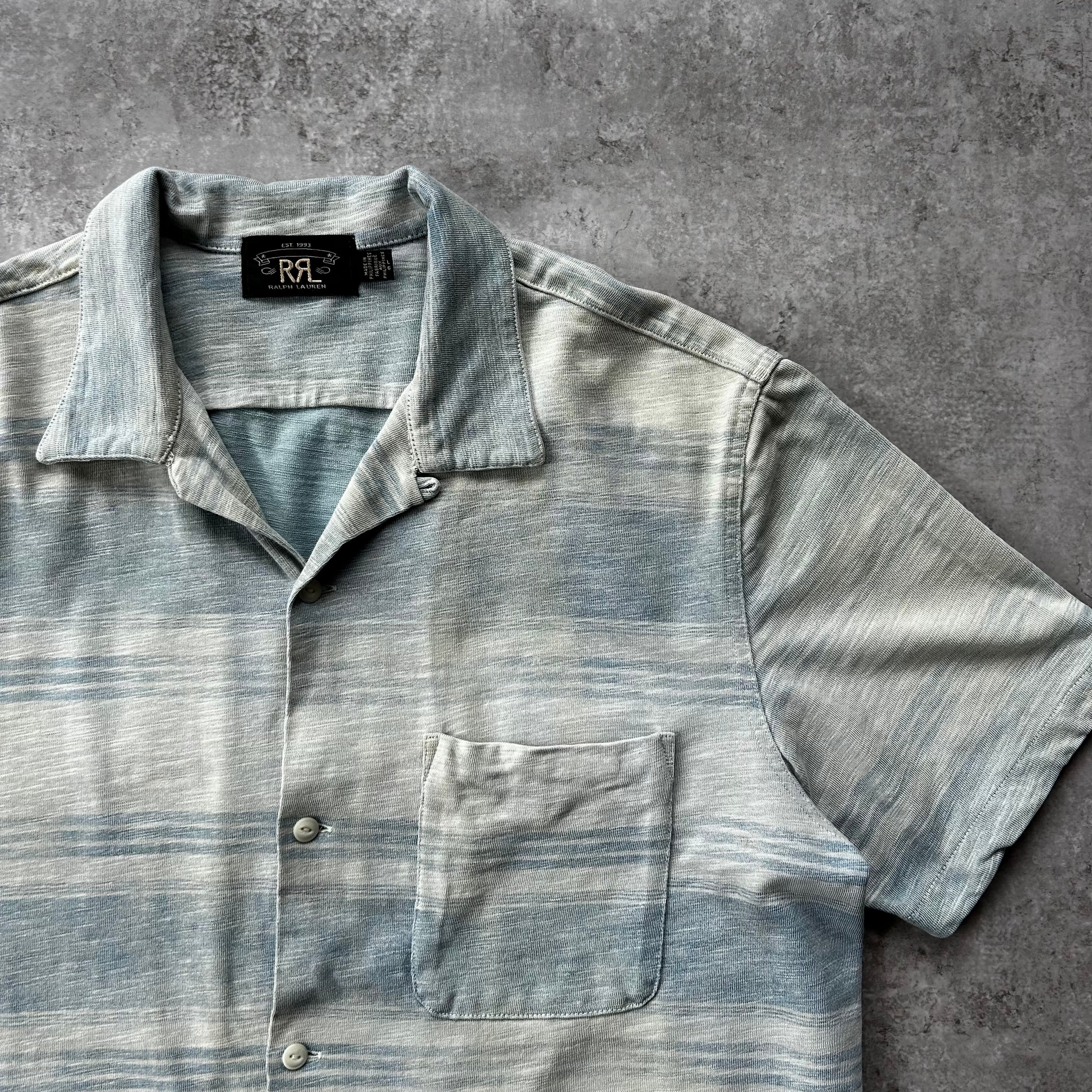23s RRL ダブルアールエル インディゴストライプドジャージーキャンプ