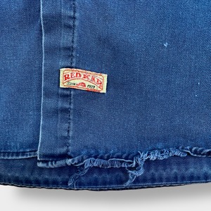 【REDKAP】ワークシャツ 長袖 企業系 企業 ロゴ XL ワッペン BAKER HUGHES ベイカー・ヒューズ くすみ 雰囲気系 レッドキャップ us古着