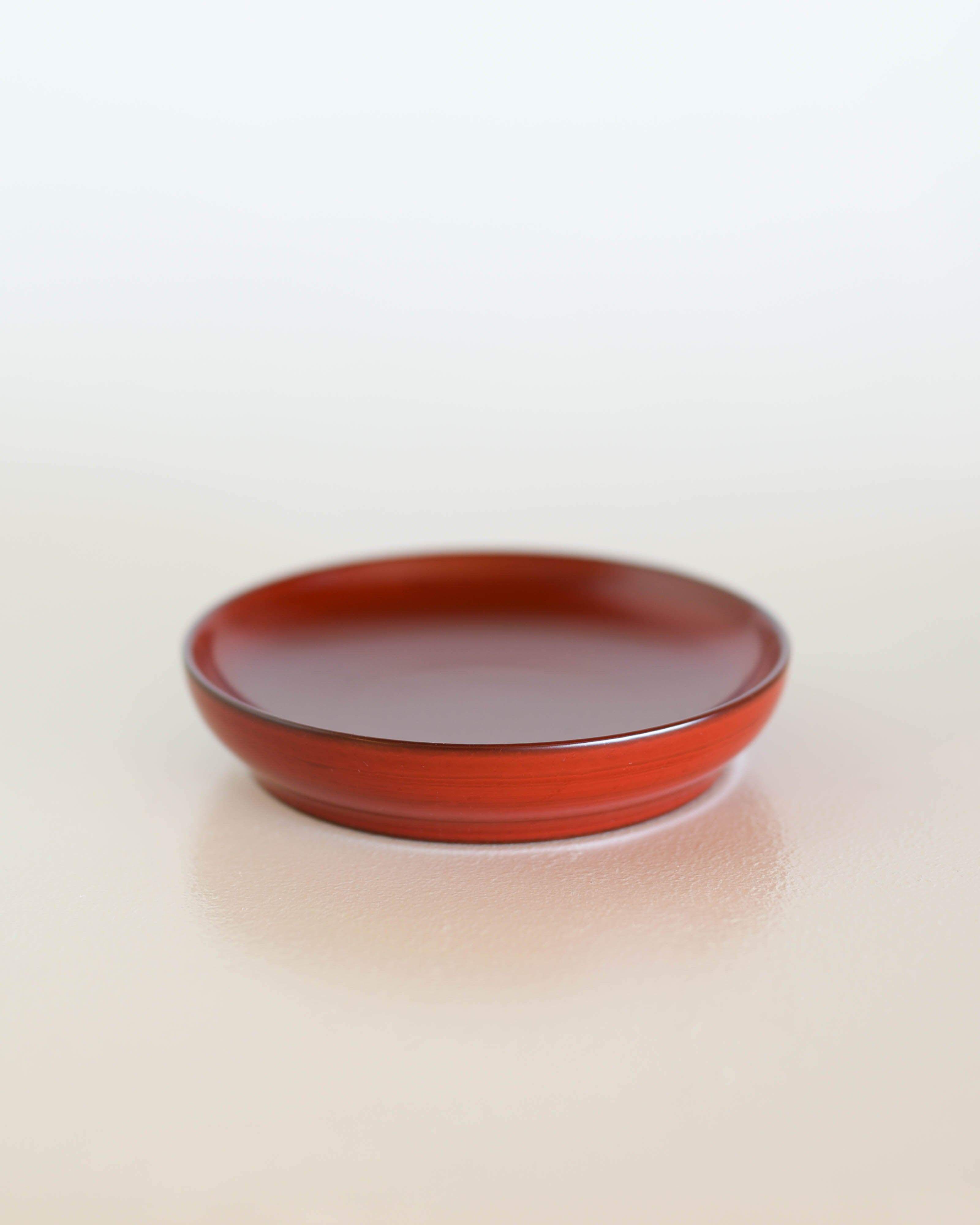 中野 知昭 Tomoaki Nakano|tn 42" 五寸丸皿 / 朱