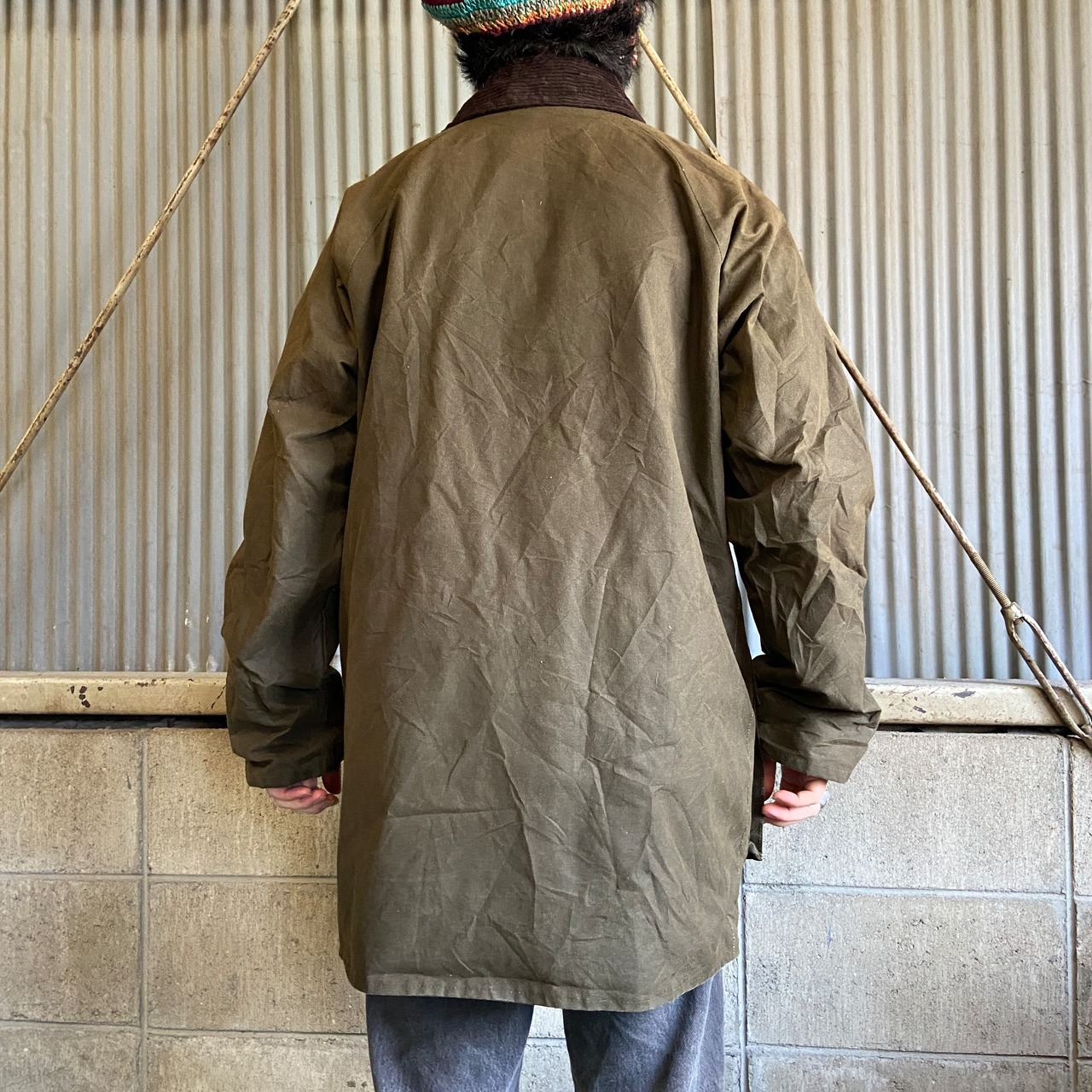 フィッシングジャケット英国製オイルドUS S サイズ Orvis Oiled Cloth 