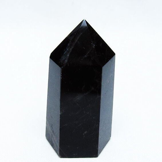 黒水晶 モリオン 六角柱 ポイント 142-10654