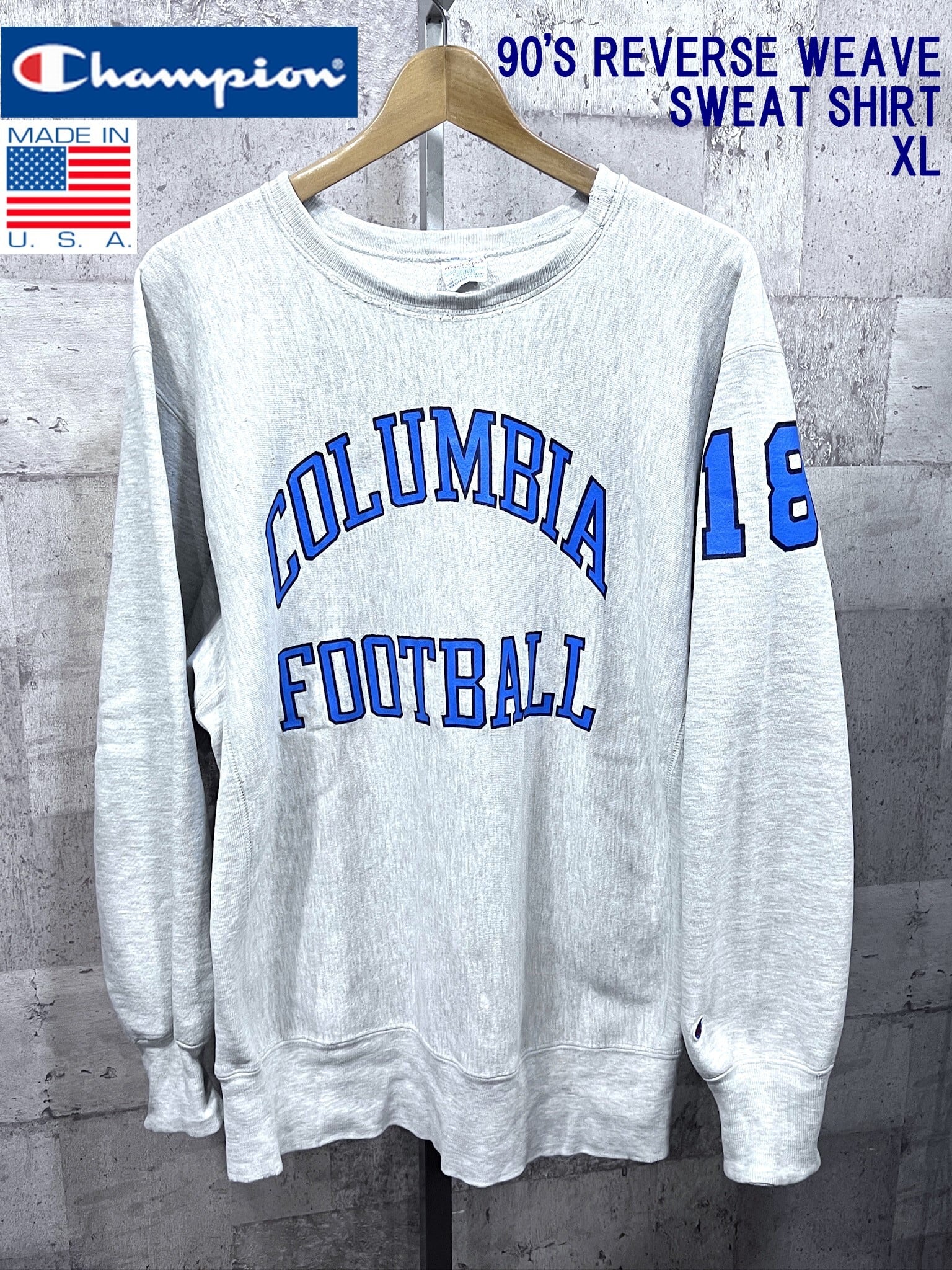 90'S USA製 チャンピオン リバースウィーブ クルースウェット XL